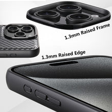 Cargar imagen en el visor de la galería, Casekis Magnetic Charging Rotating Stand Leather Phone Case Fiber Texture
