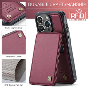 Casekis Flip Card Holder Phone Case Red