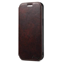 Load image into Gallery viewer, Casekis Leather Wallet MagSafe Phone Case Brown
