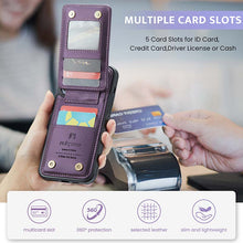 Muat gambar ke penampil Galeri, Casekis Flip Card Holder Phone Case Purple
