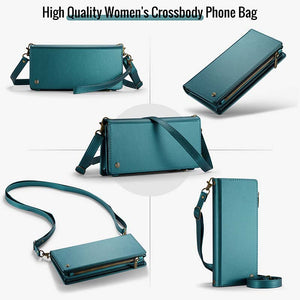 Casekis Oversized High-Quality Women's Crossbody Phone Bag Green