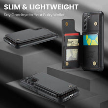 Load image into Gallery viewer, Casekis RFID Cardholder Wallet Phone Case For Galaxy S21 FE 5G
