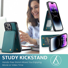 Muat gambar ke penampil Galeri, Casekis Flip Card Holder Phone Case Dark Teal
