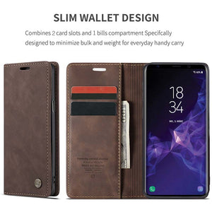 Casekis Retro Wallet Case For Galaxy S9 Plus