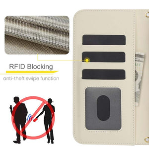 Casekis Crossbody RFID Wallet Phone Case White