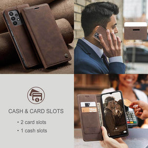 Casekis Retro Wallet Case for Galaxy A13 4G