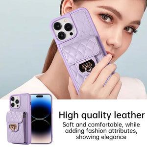 Casekis Crossbody Cardholder Phone Case Purple