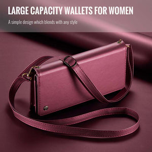 Casekis Oversized High-Quality Women's Crossbody Phone Bag Red