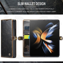 画像をギャラリービューアに読み込む, Casekis Galaxy Z Fold 4 5G Luxury Flip Leather Card Slots Phone Case
