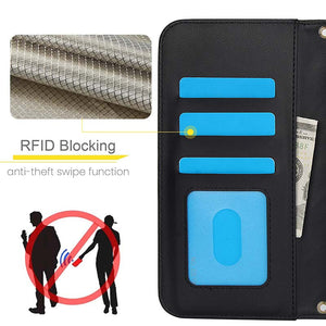 Casekis Crossbody RFID Wallet Phone Case Black