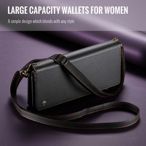 Casekis Oversized High-Quality Women's Crossbody Phone Bag Black