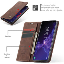 Load image into Gallery viewer, Casekis Retro Wallet Case For Galaxy S9 Plus
