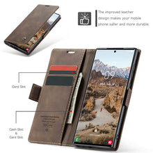 Load image into Gallery viewer, Casekis Retro Wallet Case For Galaxy S24 Ultra 5G
