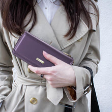 Muat gambar ke penampil Galeri, Casekis Multifunctional Leather Crossbody Phone Bag Purple
