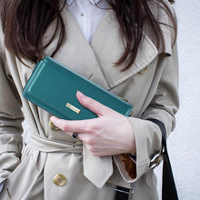 Cargar imagen en el visor de la galería, Casekis Multifunctional Leather Crossbody Phone Bag Green
