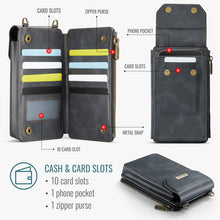 Load image into Gallery viewer, Casekis Crossbody RFID Zipper Phone Bag Black
