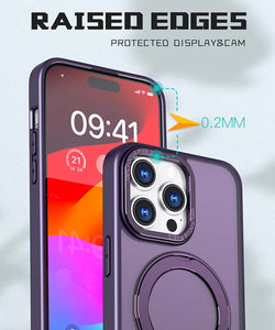 Casekis Anti-shock Magsafe Stand Phone Case Purple