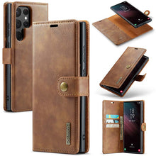 Load image into Gallery viewer, Casekis Detachable Leather Wallet Phone Case Brown
