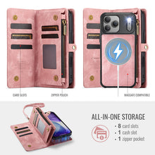 Charger l'image dans la galerie, Casekis Wrist Strap Zipper Wallet Phone Case Pink
