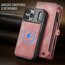 Charger l'image dans la galerie, Casekis Wrist Strap Zipper Wallet Phone Case Pink
