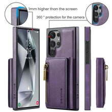 Cargar imagen en el visor de la galería, Casekis RFID Magnetic Detachable Leather Wallet Phone Case Purple
