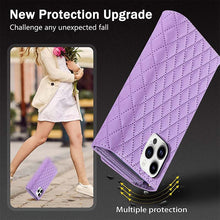 Cargar imagen en el visor de la galería, Casekis 7-Slot Foldable Crossbody Wallet Phone Case Purple
