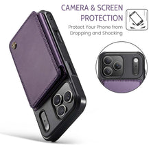 Lade das Bild in den Galerie-Viewer, Casekis RFID Cardholder Wallet Phone Case Purple
