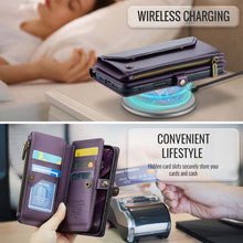 Load image into Gallery viewer, Casekis Cardholer Zipper Wallet Crossbody Phone Case Purple
