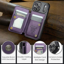 Lade das Bild in den Galerie-Viewer, Casekis RFID Cardholder Wallet Phone Case Purple
