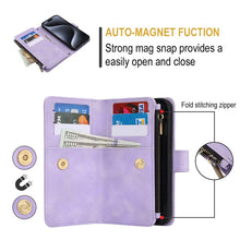 Cargar imagen en el visor de la galería, Casekis Crossbody 9 Card Holder Phone Case Purple
