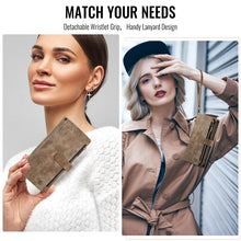 Charger l'image dans la galerie, Casekis Leather Zipper Phone Case Brown
