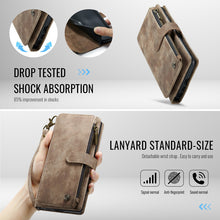 Charger l'image dans la galerie, Casekis Leather Zipper Phone Case Brown
