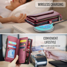 Load image into Gallery viewer, Casekis Cardholer Zipper Wallet Crossbody Phone Case Red
