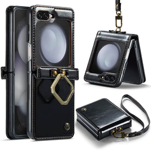 CASEKIS Leather Phone Case For Galaxy Z Flip 5 5G