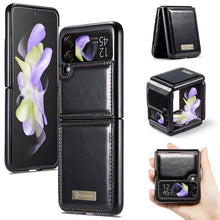 Muat gambar ke penampil Galeri, CASEKIS Galaxy Z Flip 4 5G Luxury Flip Leather Phone Case
