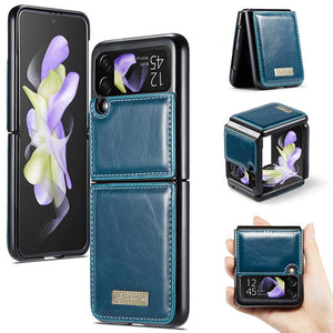 CASEKIS Galaxy Z Flip 4 5G Luxury Flip Leather Phone Case