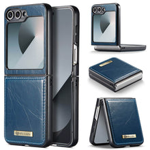 Muat gambar ke penampil Galeri, CASEKIS Galaxy Z Flip 6 5G Luxury Flip Leather Phone Case
