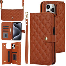 Load image into Gallery viewer, Casekis Crossbody RFID Wallet Phone Case Brown
