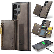 Cargar imagen en el visor de la galería, Casekis RFID Magnetic Detachable Leather Wallet Phone Case Coffee
