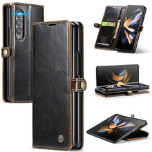 画像をギャラリービューアに読み込む, Casekis Galaxy Z Fold 4 5G Luxury Flip Leather Card Slots Phone Case
