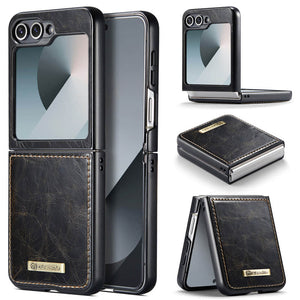 CASEKIS Galaxy Z Flip 6 5G Luxury Flip Leather Phone Case