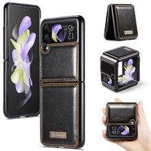 Load image into Gallery viewer, CASEKIS Galaxy Z Flip 4 5G Luxury Flip Leather Phone Case
