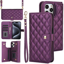 Load image into Gallery viewer, Casekis Crossbody RFID Wallet Phone Case Dark Purple
