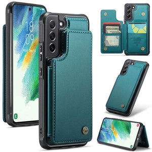 Casekis RFID Cardholder Wallet Phone Case For Galaxy S21 FE 5G