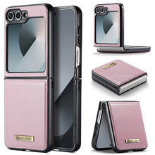 Muat gambar ke penampil Galeri, CASEKIS Galaxy Z Flip 6 5G Luxury Flip Leather Phone Case
