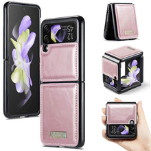 Muat gambar ke penampil Galeri, CASEKIS Galaxy Z Flip 4 5G Luxury Flip Leather Phone Case
