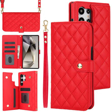 Load image into Gallery viewer, Casekis Crossbody RFID Wallet Phone Case Red

