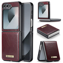 Muat gambar ke penampil Galeri, CASEKIS Galaxy Z Flip 6 5G Luxury Flip Leather Phone Case
