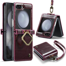 Load image into Gallery viewer, CASEKIS Leather Phone Case For Galaxy Z Flip 5 5G
