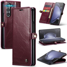 Load image into Gallery viewer, Casekis Luxury Flip Leather Card Slots Phone Case for Galaxy Z Fold 5 5G
